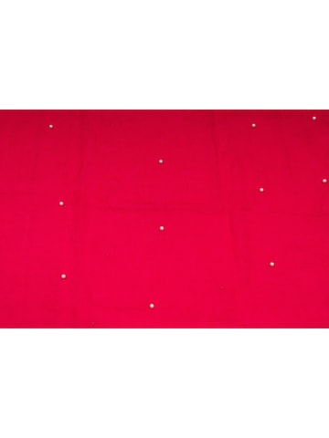 styleBREAKER Loop scarf 'Loop Schal mit Perlen Applikation' in Red
