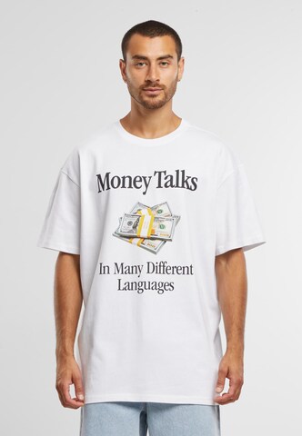 Mister Tee Shirt 'Money Talks' in Weiß