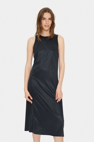 SAINT TROPEZ Kleid  'Disa' in Schwarz: Vorderseite