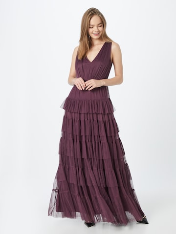 Coast - Vestido de festa 'Tulle Tiered Maxi Dress' em roxo