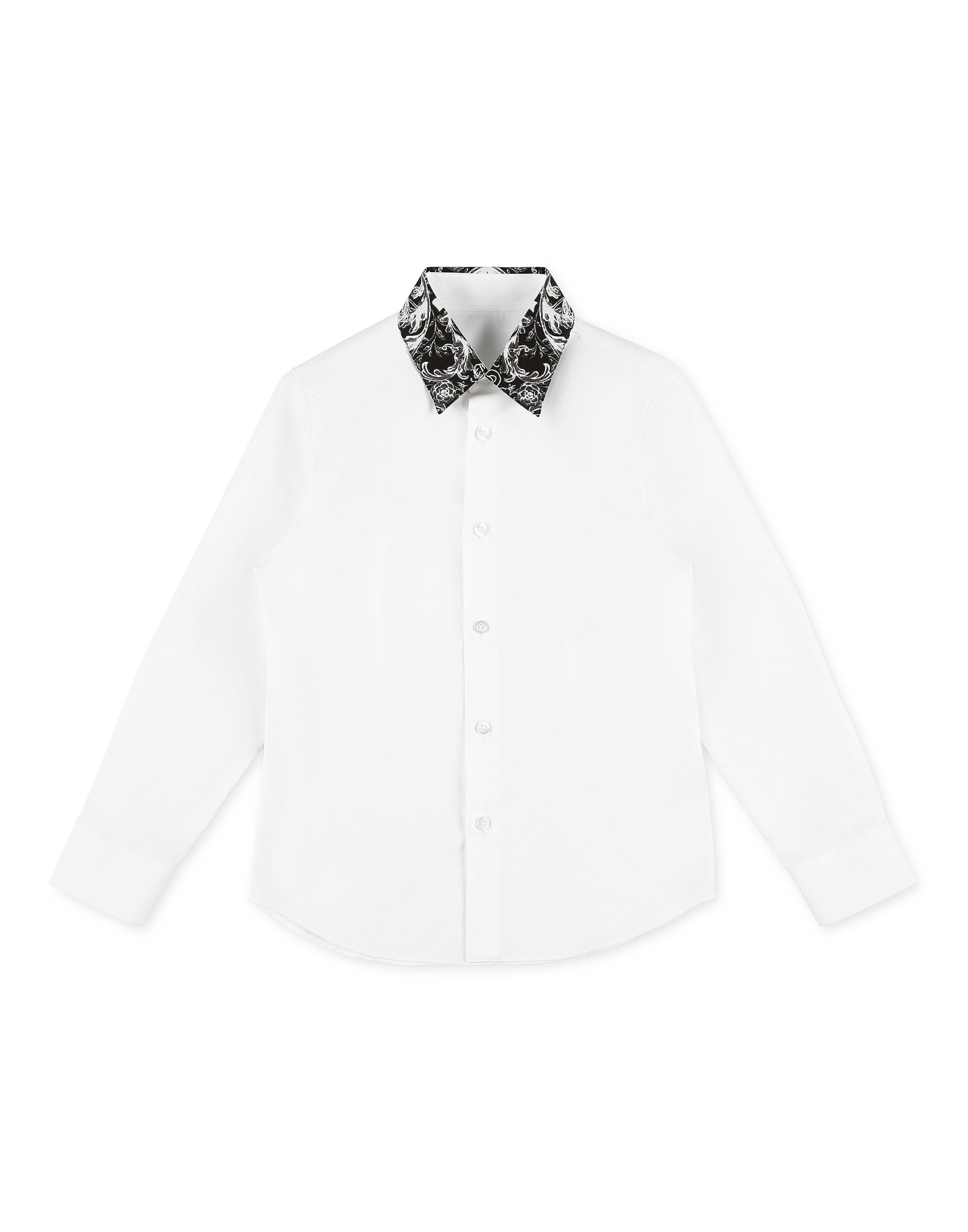 Coupe regular Chemise 'New Baroque' Philipp Plein en blanc : devant