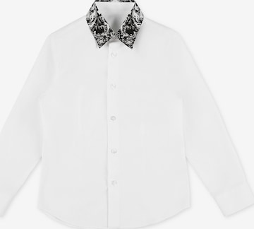 Philipp Plein - Regular Fit Camisa 'New Baroque' em branco: frente