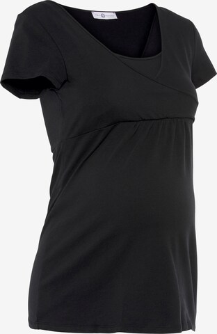 Neun Monate Shirt in Black: front