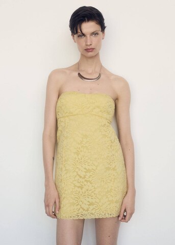 MANGO Cocktail Dress 'Alison' in Yellow: front