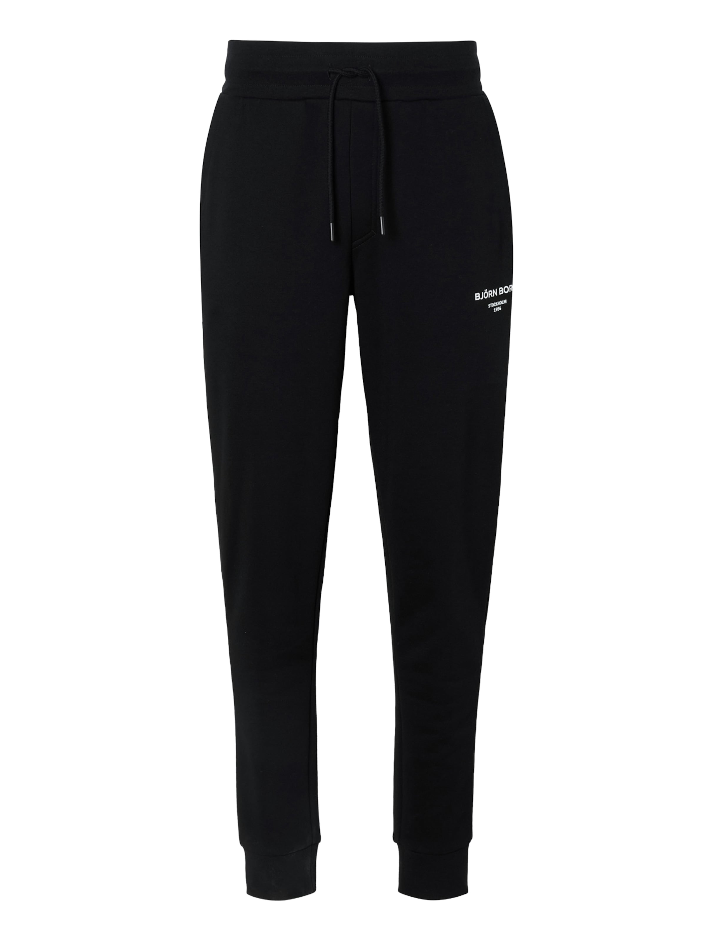 BJÖRN BORG - Calças de desporto 'ESSENTIAL 1' em preto: frente