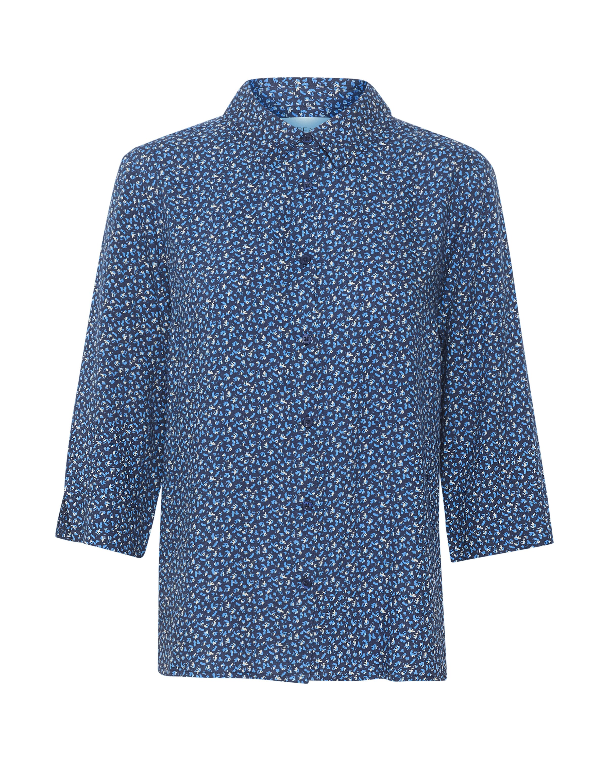 Cream Bluse 'Tiah' i blå: forside