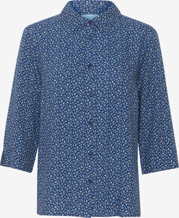 Cream Blouse 'Tiah' in Blauw: voorkant