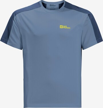 JACK WOLFSKIN Performance Shirt 'NARROWS' in Blue: front