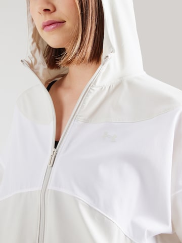 Veste de sport 'Rival' UNDER ARMOUR en blanc