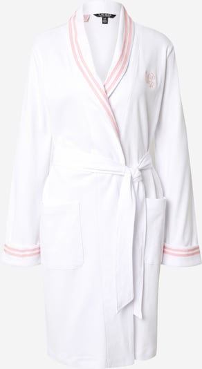 Lauren Ralph Lauren Kratki kupaći ogrtač 'ROBE' u roza / bijela, Pregled proizvoda