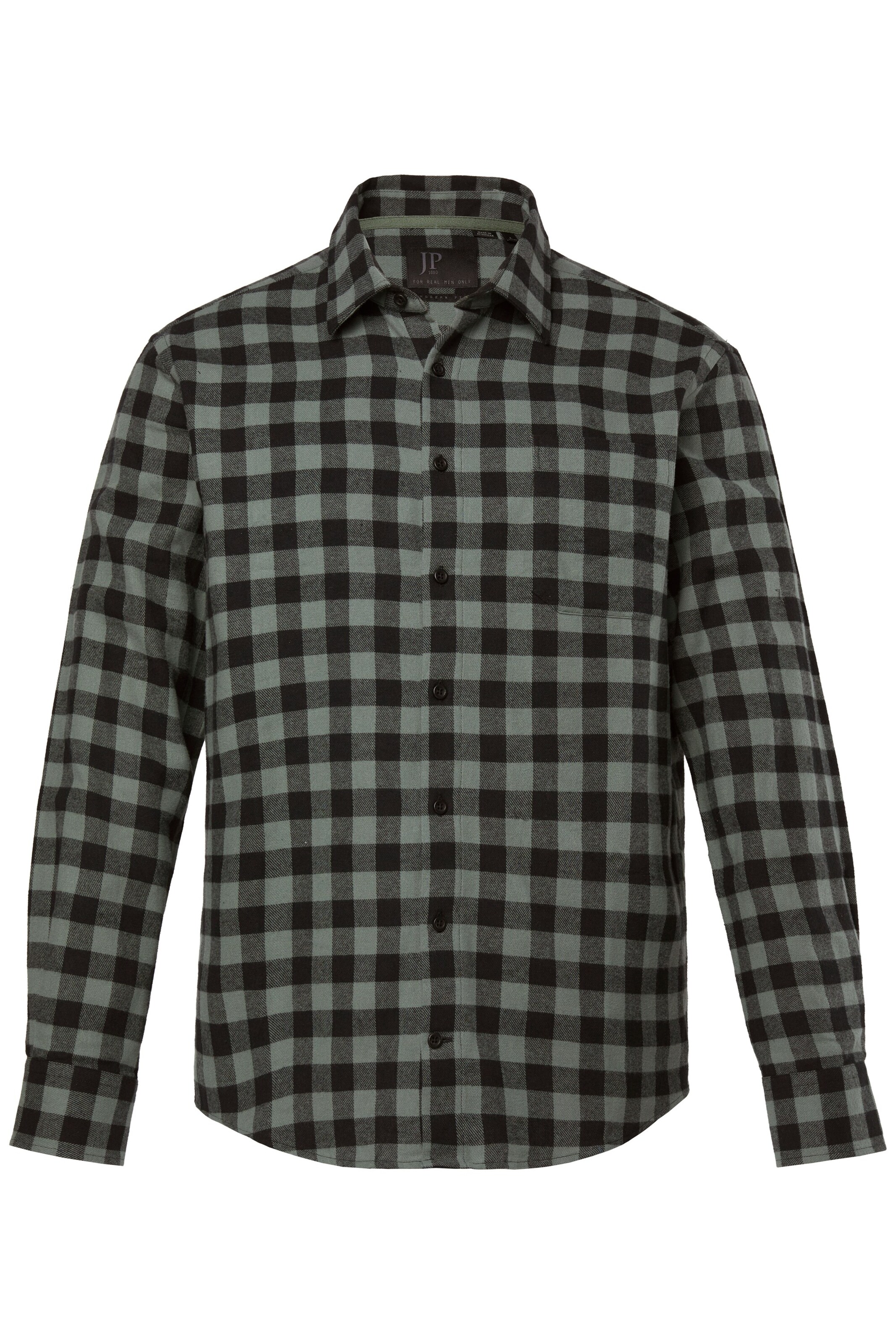 JP1880 Regular fit Overhemd in Groen: voorkant