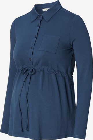 Esprit Maternity Blouse in Blue: front