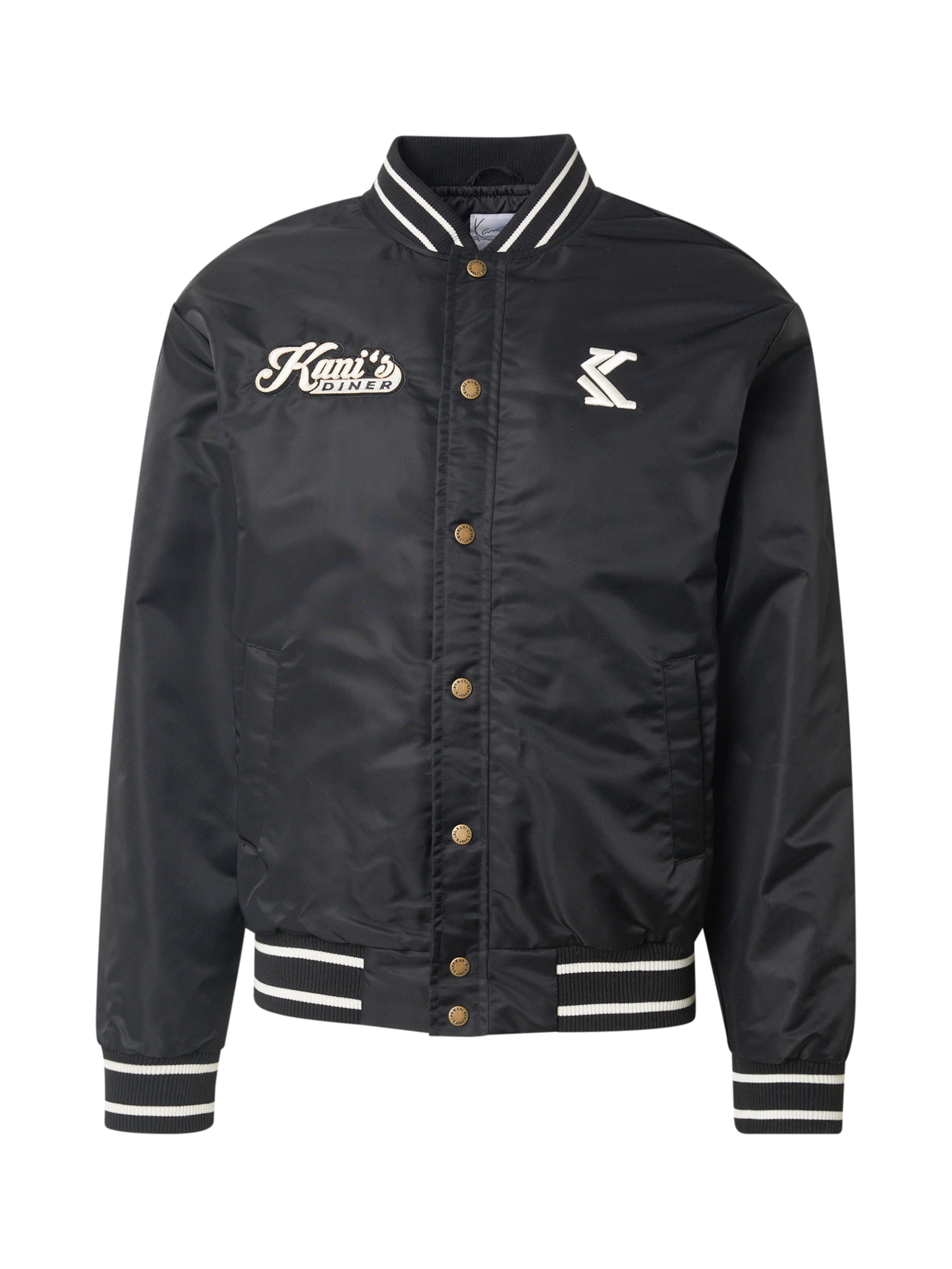 Karl Kani Between-Season Jacket in Black: front
