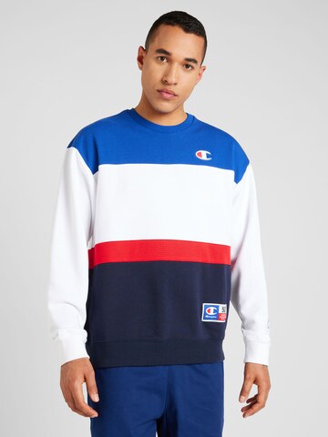 Champion Authentic Athletic Apparel Суичър в синьо: отпред