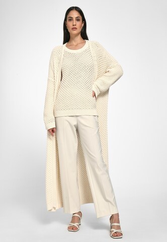 Laura Biagiotti Roma Knit Cardigan in Beige: front