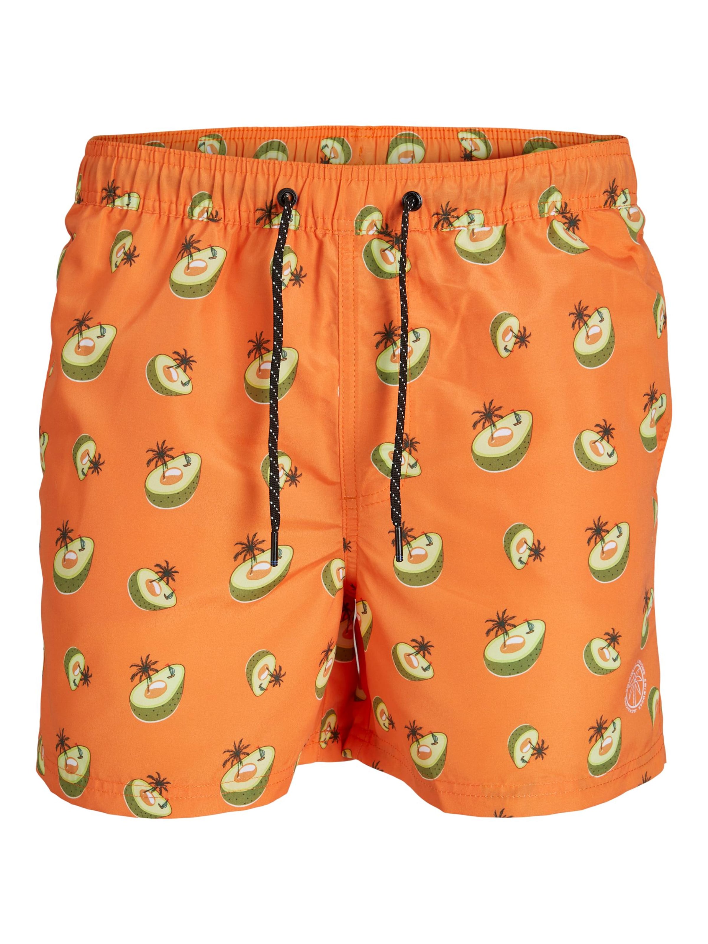 JACK & JONES Zwemshorts 'Fiji' in Oranje: voorkant