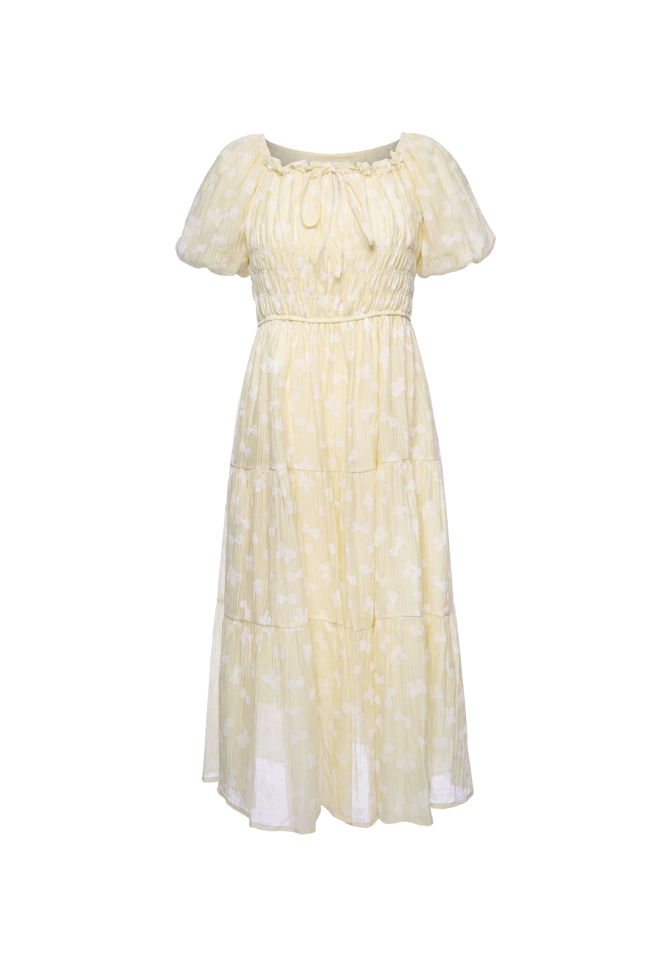 faina - Vestido en amarillo: frente