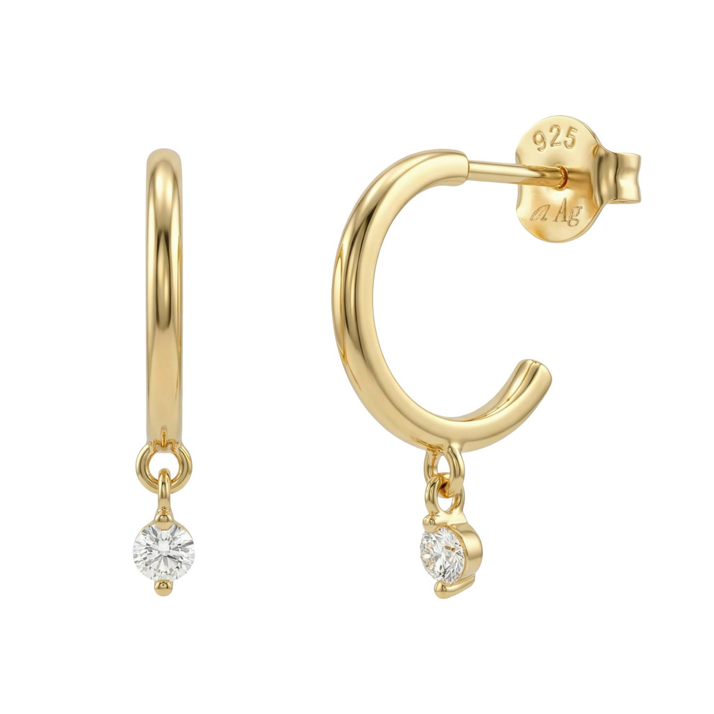 AMOR Ohrringe in Gold: Vorderseite