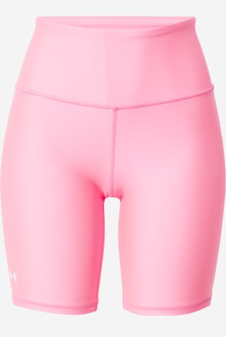 Skinny Pantalon de sport UNDER ARMOUR en rose : devant