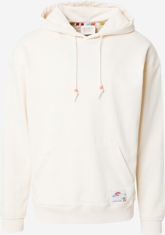 SCOTCH & SODA Sweatshirt 'Landscape' i hvid: forside