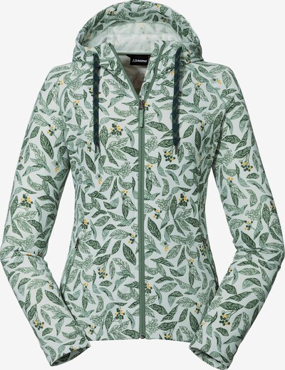 Schöffel Fleecejacke 'Maidstone' in gelb / grasgrün / pastellgrün / weiß, Produktansicht