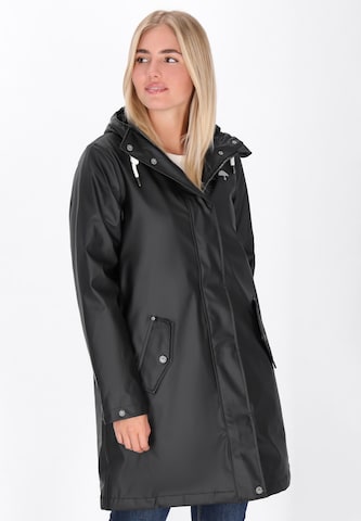 Manteau mi-saison Schmuddelwedda en noir : devant