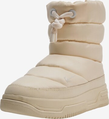 Karl Kani - Botas de nieve en beige: frente