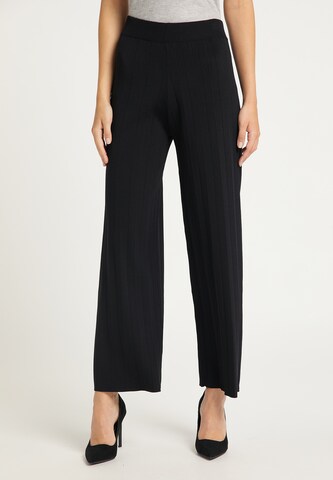 usha BLACK LABEL Loose fit Trousers in Black: front