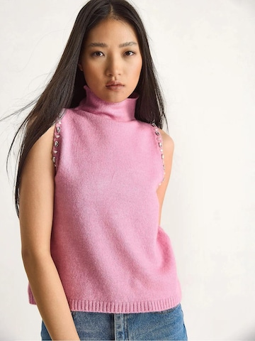 Bianco Lucci Gebreide top in Roze