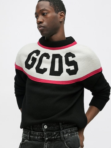 GCDS Sweter w kolorze czarny