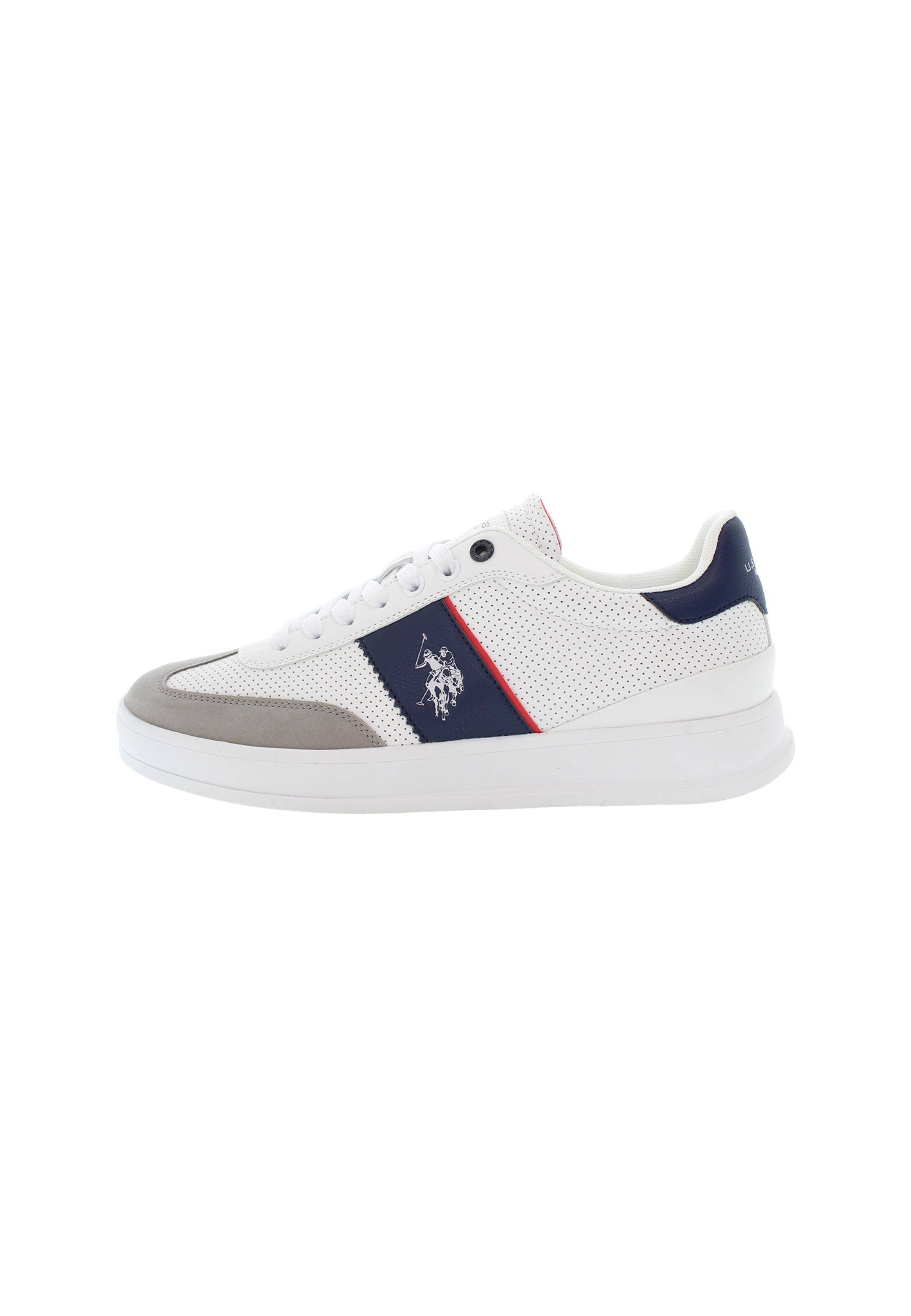U.S. POLO ASSN. Sneakers laag 'Campy' in Wit: voorkant