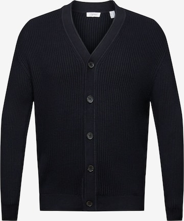 ESPRIT Knit Cardigan in Black: front