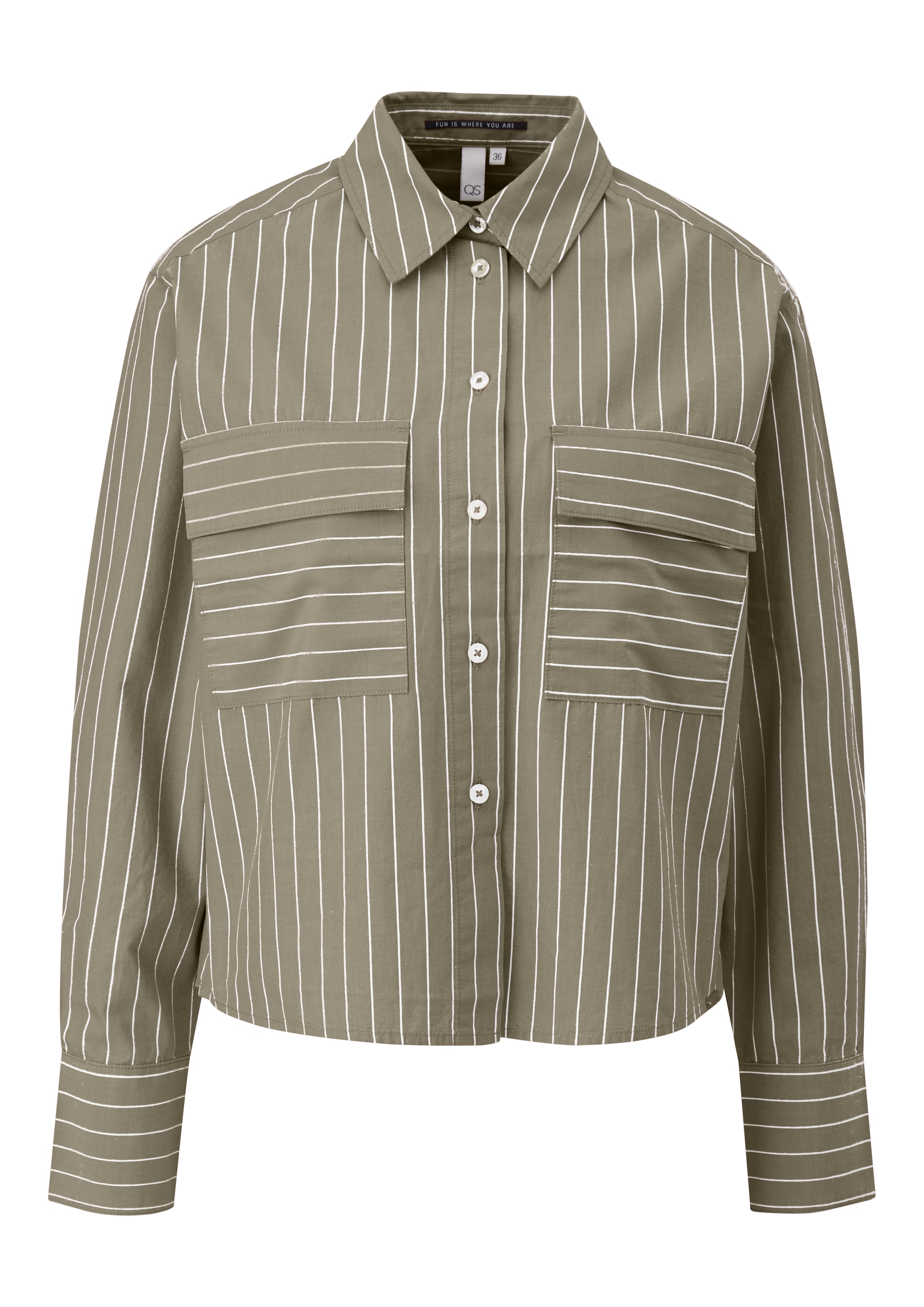 QS Bluse in Grün: Vorderseite