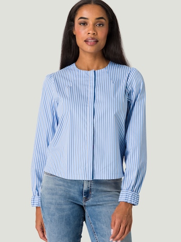 zero Blouse in Blauw: voorkant