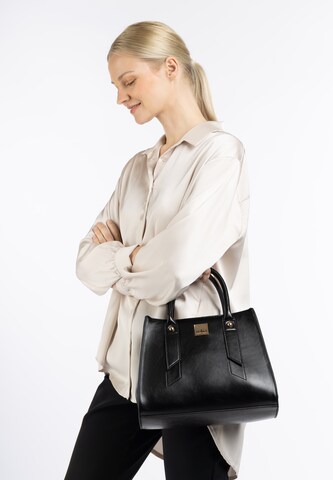 usha BLACK LABEL Handtas in Zwart: voorkant