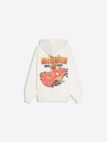 Felpa 'CARS' di Bershka in bianco