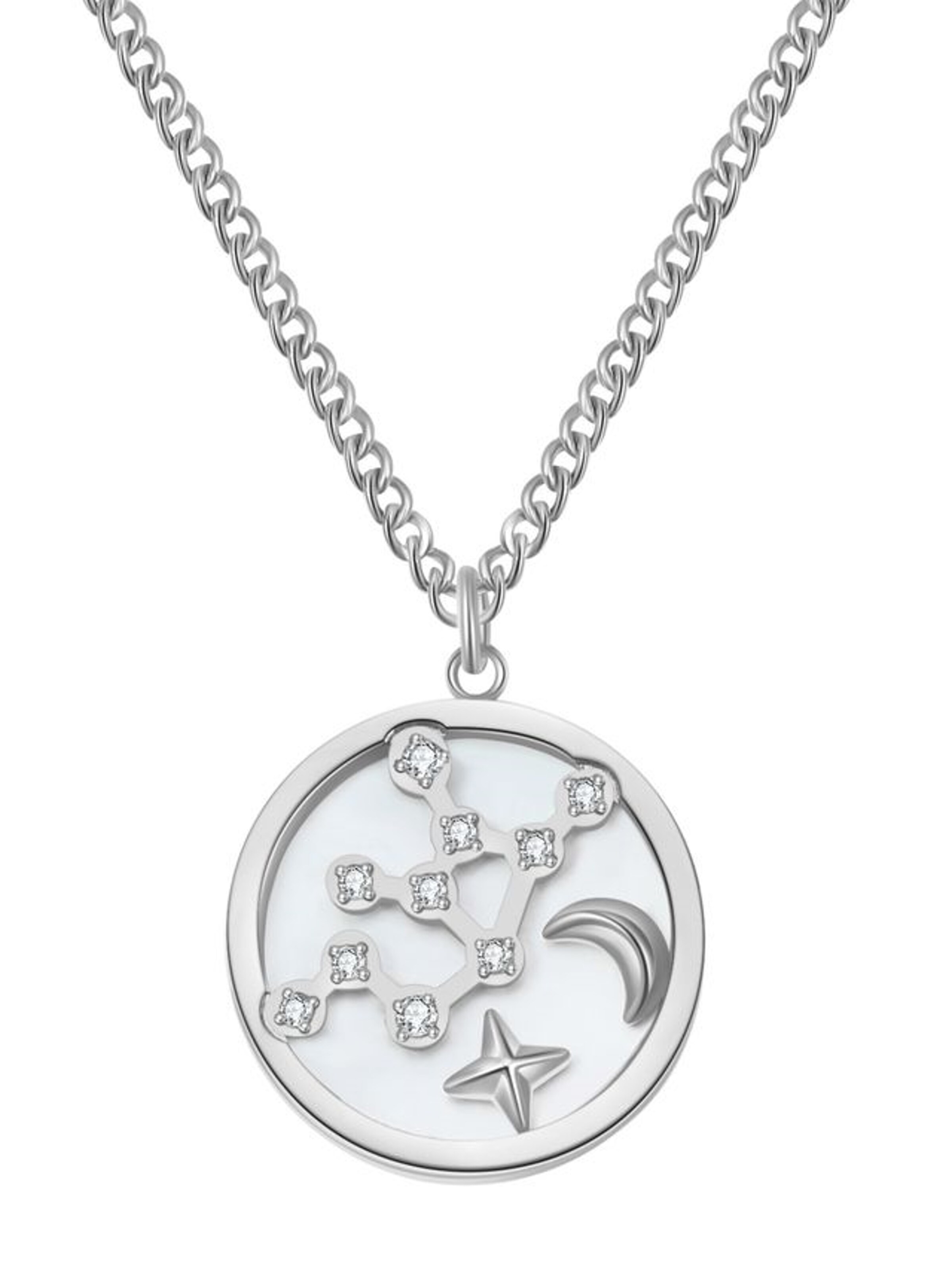 Hey Happiness - Cadena 'Radiant Virgo' en plata: frente