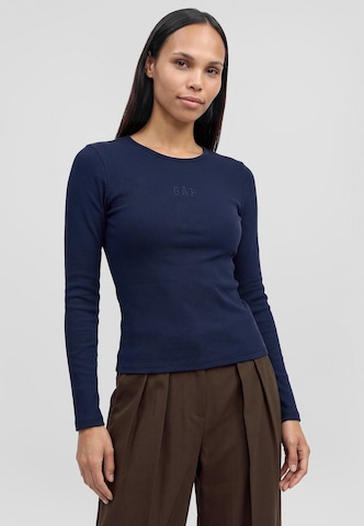 Gap Petite Shirt in Blue: front