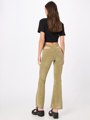 évasé Pantalon 'Tuleen' Motel en vert