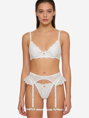 L.BEV Balconette Underwear sets 'L'amore Bianco Set' in White