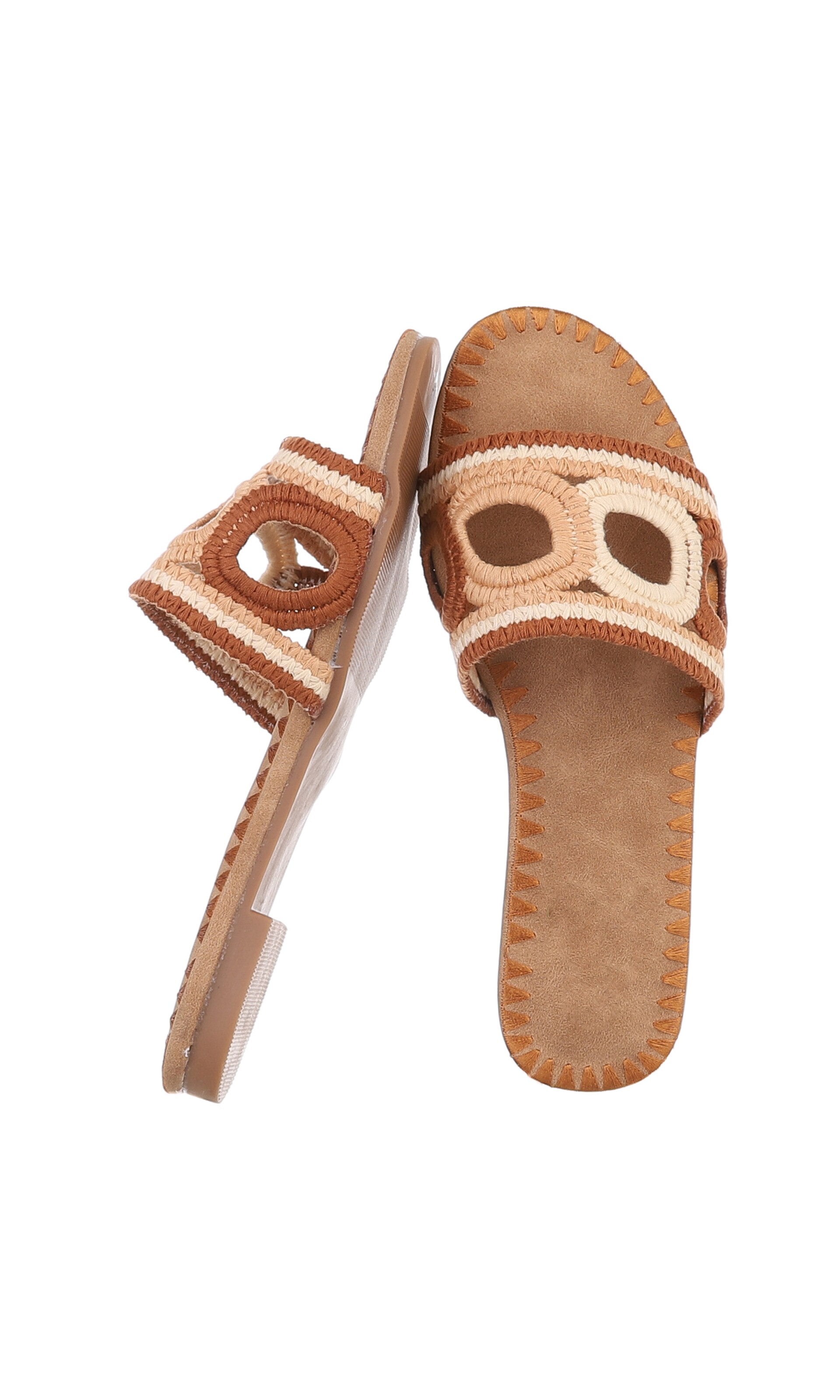 Ital-Design Pantolette in Braun