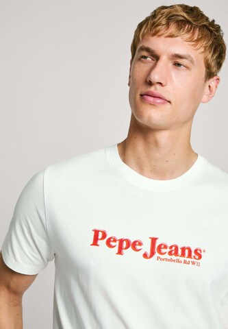 T-Shirt 'SOMERS' Pepe Jeans en blanc