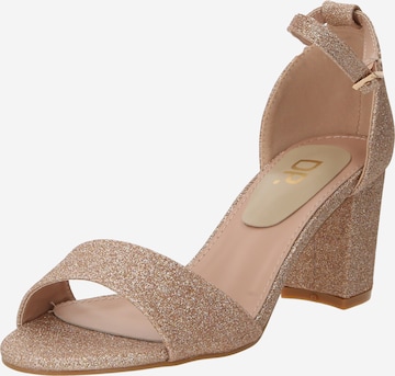 Sandalo 'Sully' di Dorothy Perkins in oro: frontale