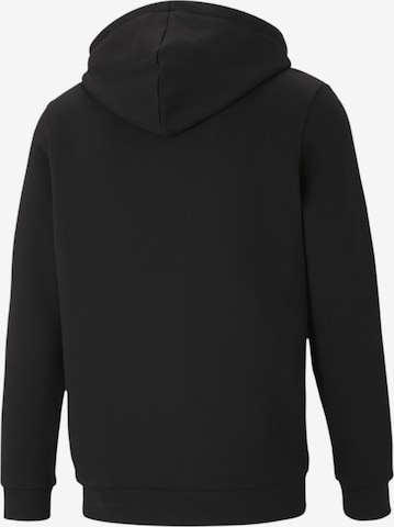 PUMA Athletic Zip-Up Hoodie in Black