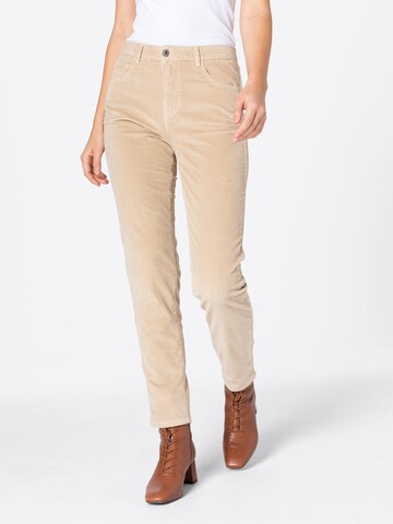 UNITED COLORS OF BENETTON Slim fit Pants in Beige: front