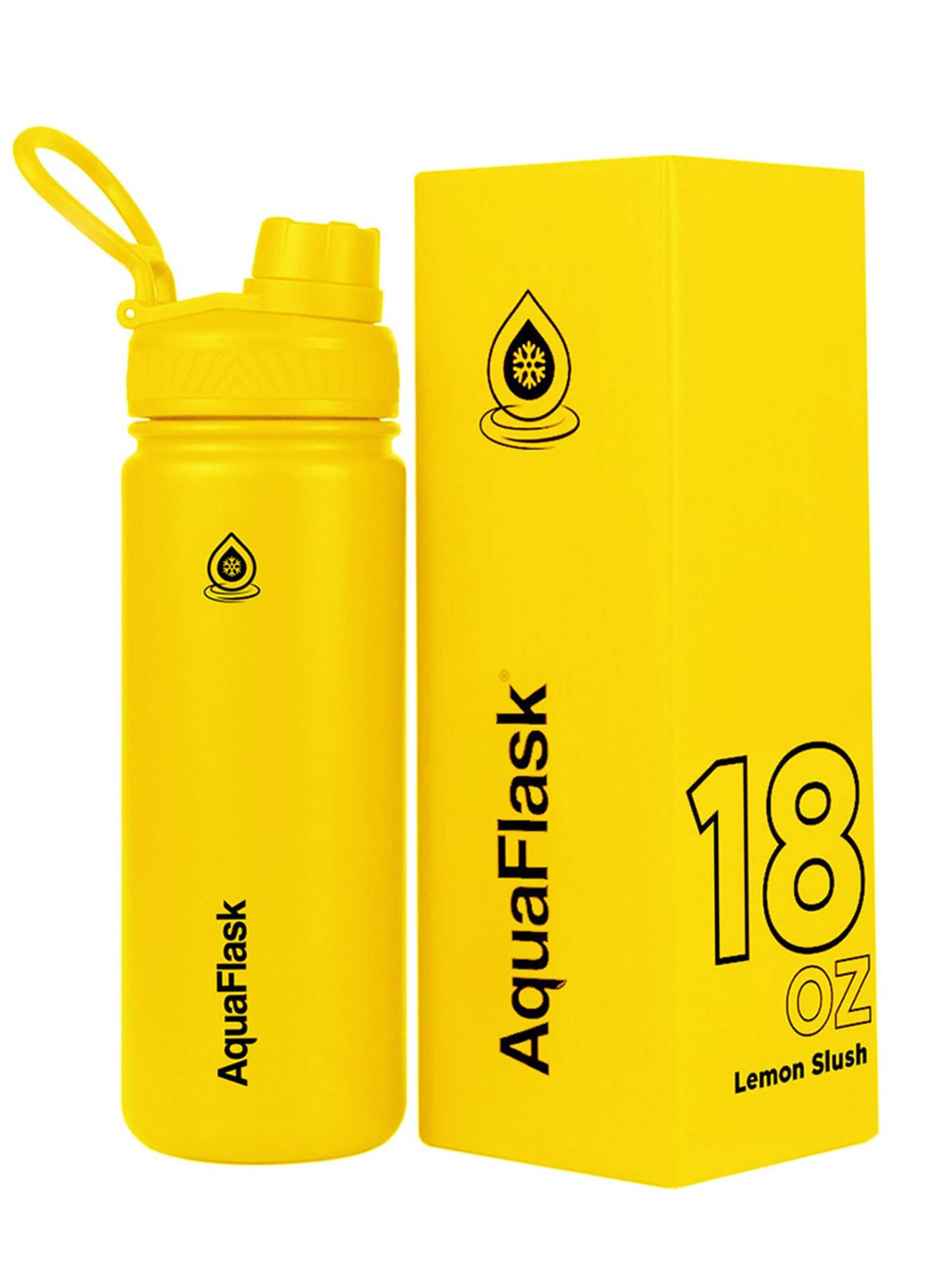 AquaFlask Láhev na vodu 'AquaFlask Termoláhev REGULAR 532 ml' – žlutá
