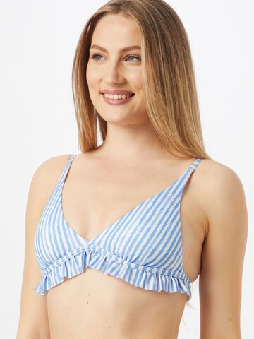 Hunkemöller Triangel Bikinitop 'Julia' in Blauw: voorkant