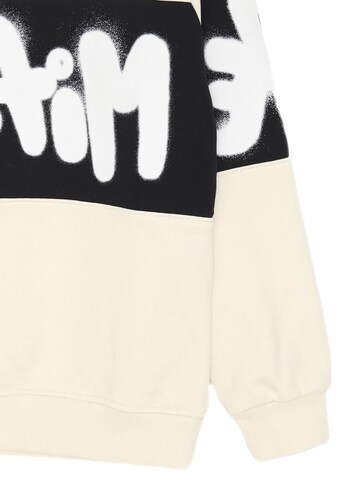 DISCLAIMER Sweatshirt 'Stripe' in Weiß