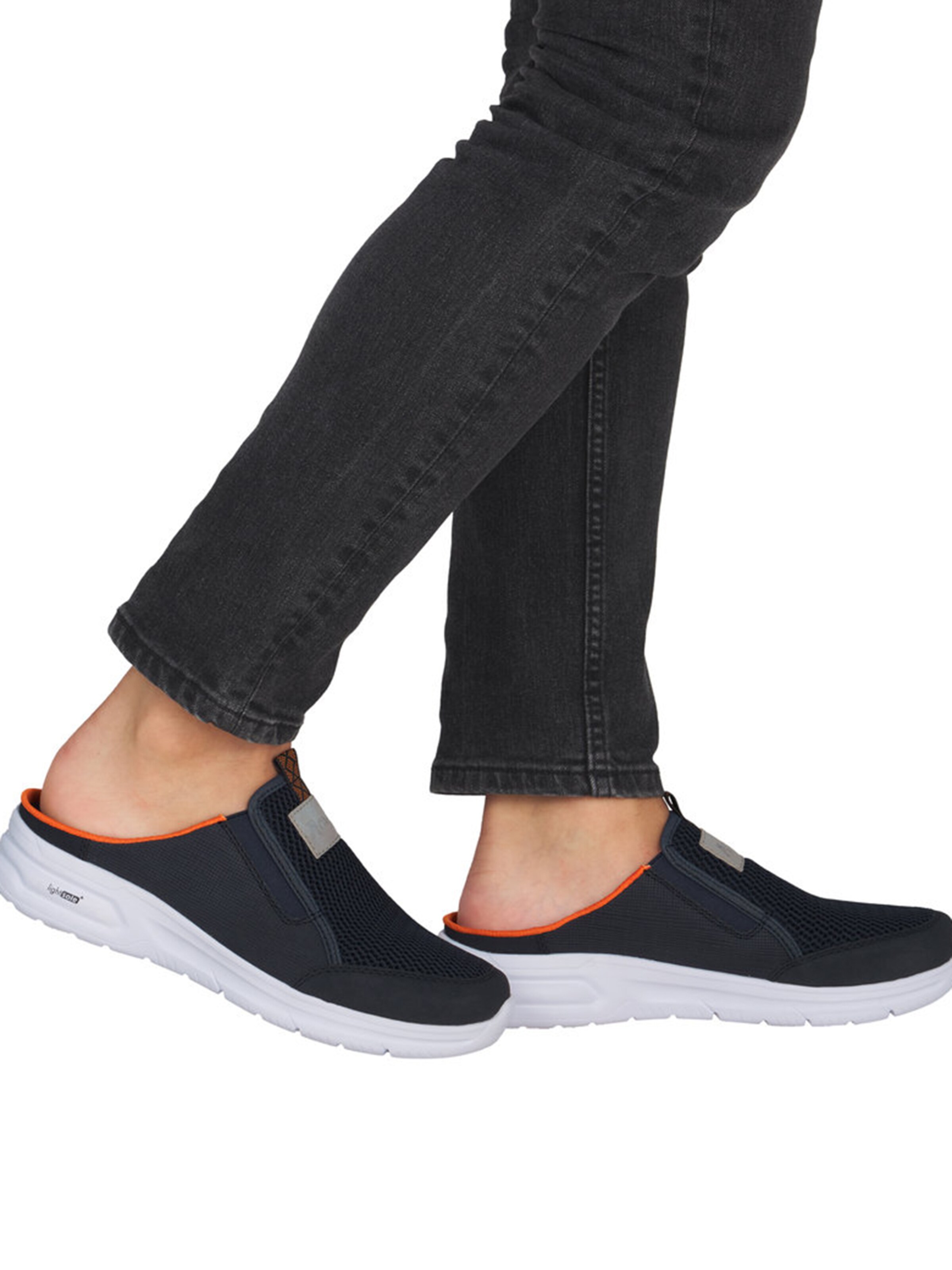 Mule Rieker en bleu : devant