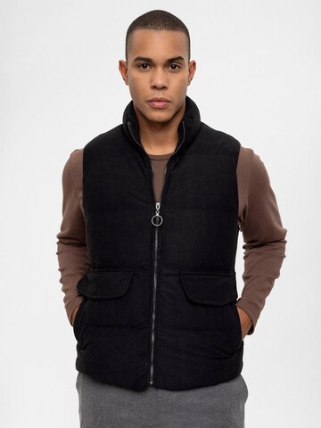 Antioch Vest in Black: front